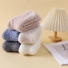 Calcetines de piso de una pieza de reemplazo de cabello calcetines de fleece coral para mujeres calcetines de invierno engrosados medias de tubo medio calcetines de piso para el hogar calcetines para dormir cómodos y calientes calcetines de color sólido para mujeres una pieza de reemplazo de cabello Application Scenario